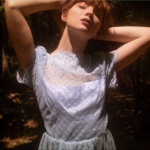 Vintage Baby Blue Dress